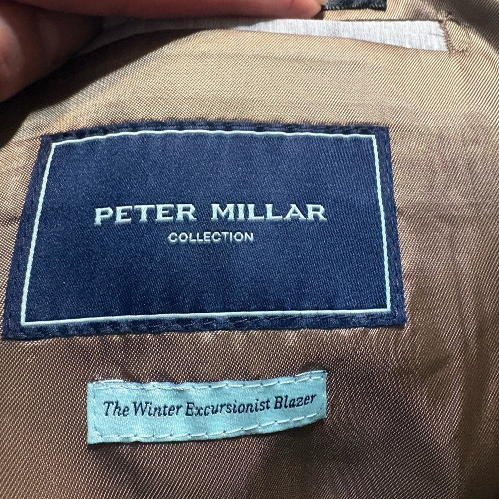Peter Millar the winter excursionits Sport Jacket Blazer Size 38R cashmere - Picture 3 of 9